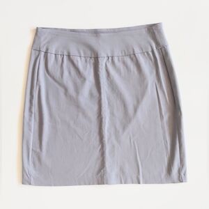 Lulu-B Womens Solid Gray A-Line Pencil Skirt Size 6